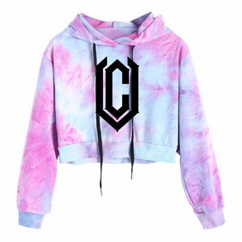 VC - Tie-Dye Cropped Grand Monogram Hoodie